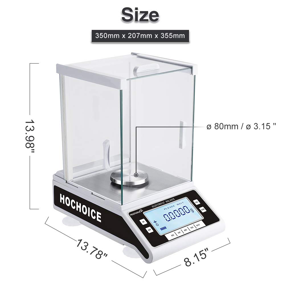 Internal Calibration 0.0001g Electronic Analytical Balance