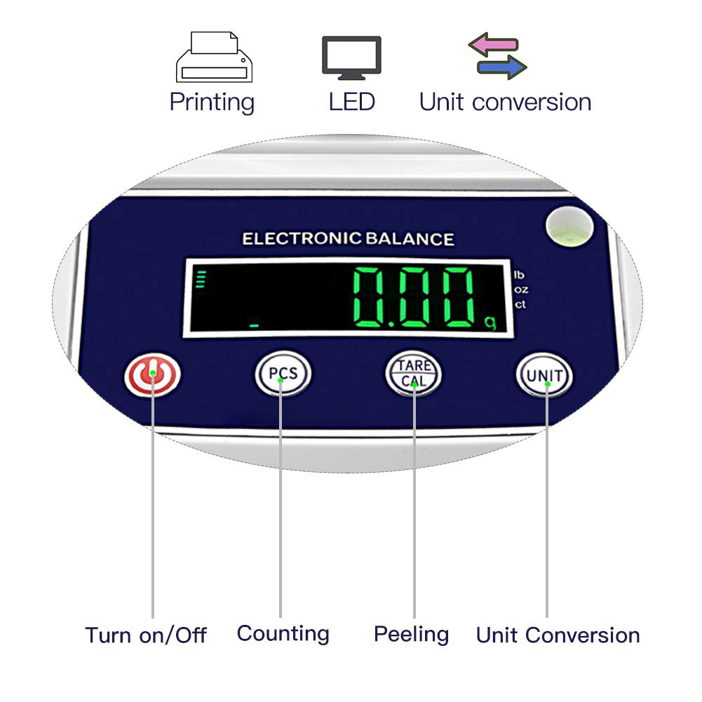 0.01g Electronic Weighing Balance with External Calibration