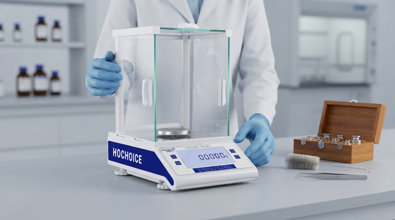 7 Common Causes of Analytical Balance Weighing Errors & Practical Troubleshooting Guide Hochoice analytical balance weighing error troubleshooting scene in laboratory