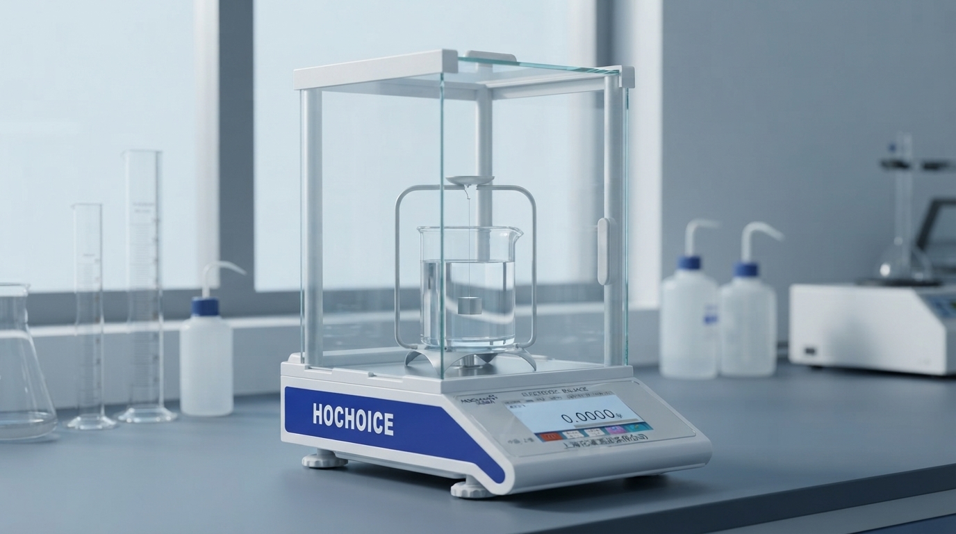 Density Determination Using an Analytical Balance: Principles and Applications Hydrostatic density measurement setup using an analytical balance and immersed solid specimen
